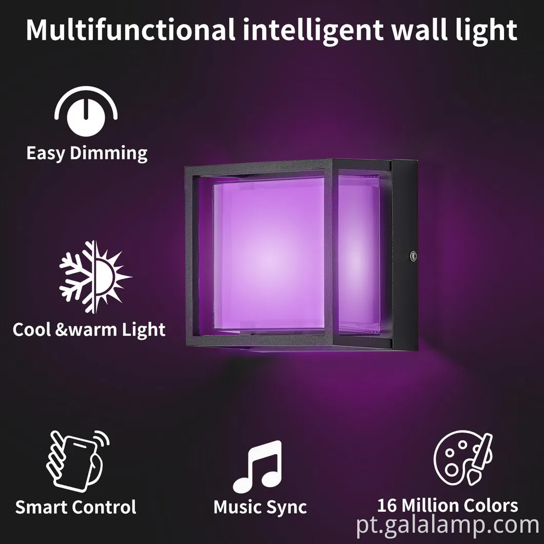 Modern graffiti Smart Outdoor Wall Light para espaços exclusivos